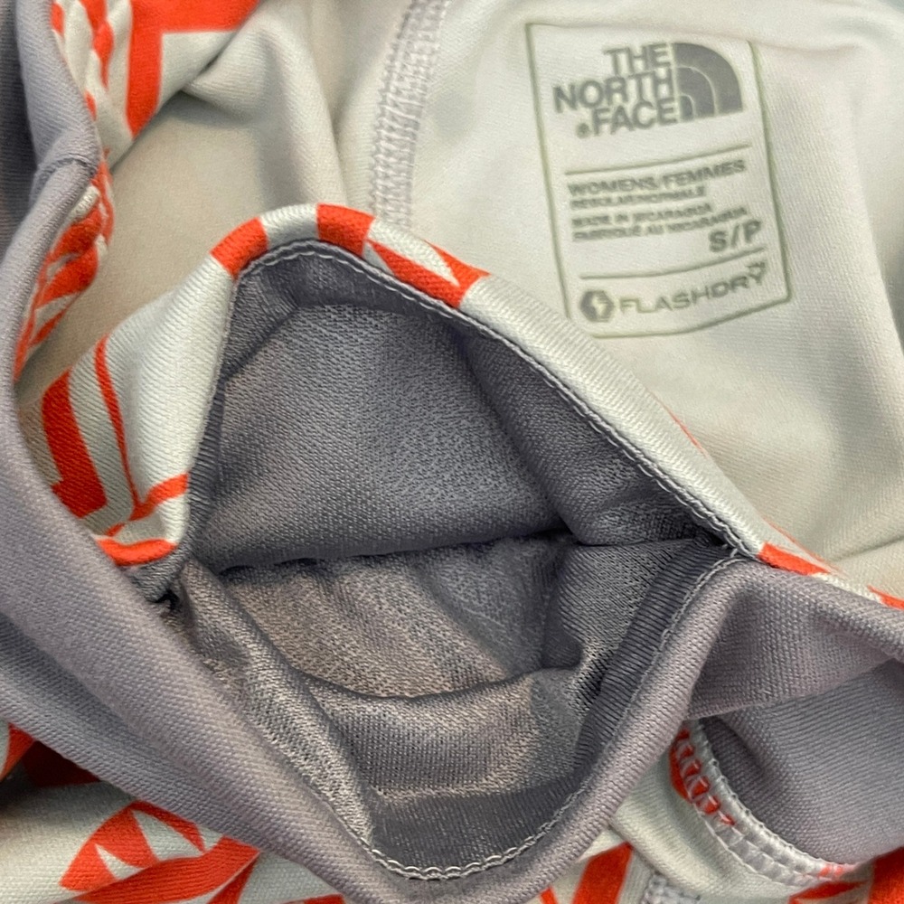 The North Face Women's Pulse Capri Leggings Sz S Ornge and Gray Aztec Print - Picture 8 of 12